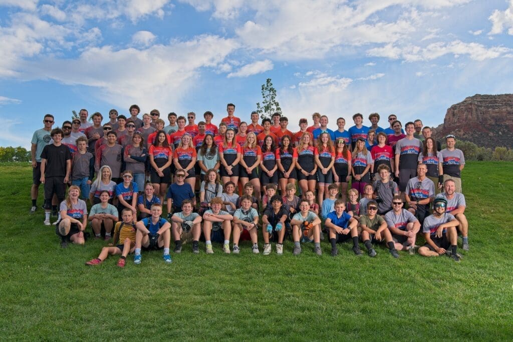 Grand Valley Youth Cycling riders in the 2025 fall eason.